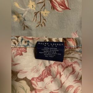 Ralph Lauren Sage Charlotte Cottage Floral, Cotton, Full Flat Sheet